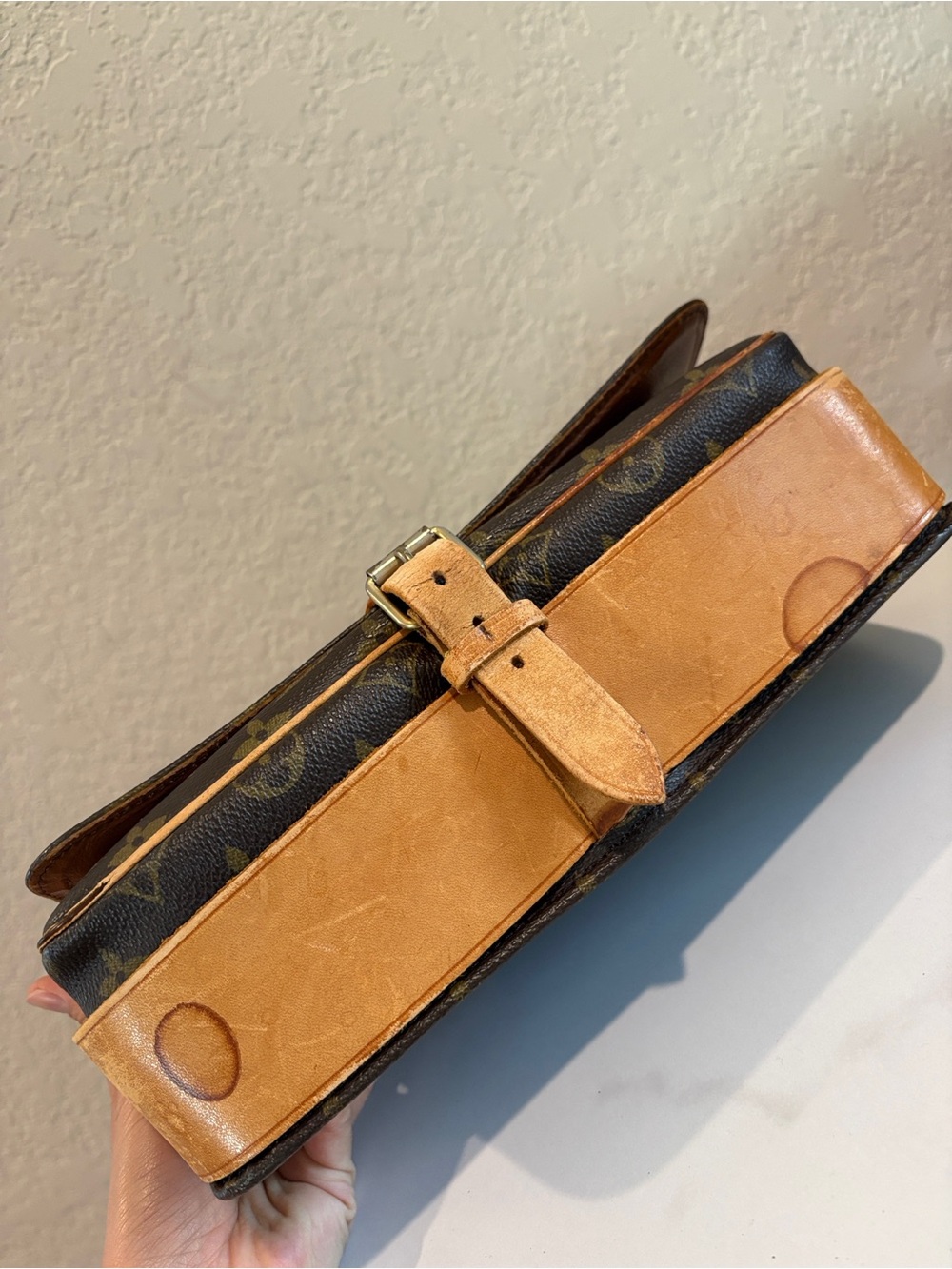 Louis Vuitton GM Cartouchiere Monogram Crossbody Bag - Picture 6 of 15